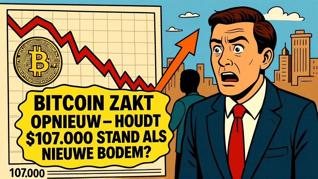 Bitcoin daalt naar $107.000: nieuwe steunzone ontdekt?