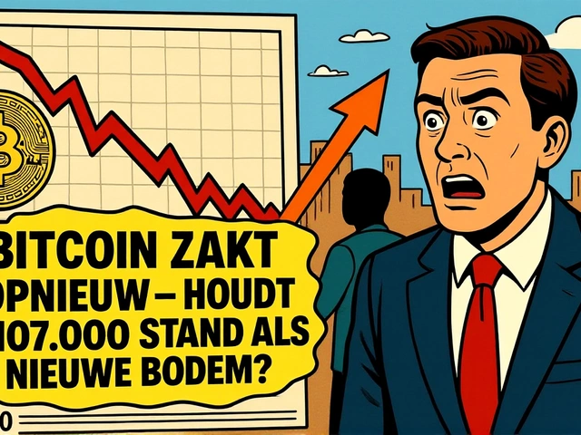 Bitcoin daalt naar $107.000: nieuwe steunzone ontdekt?